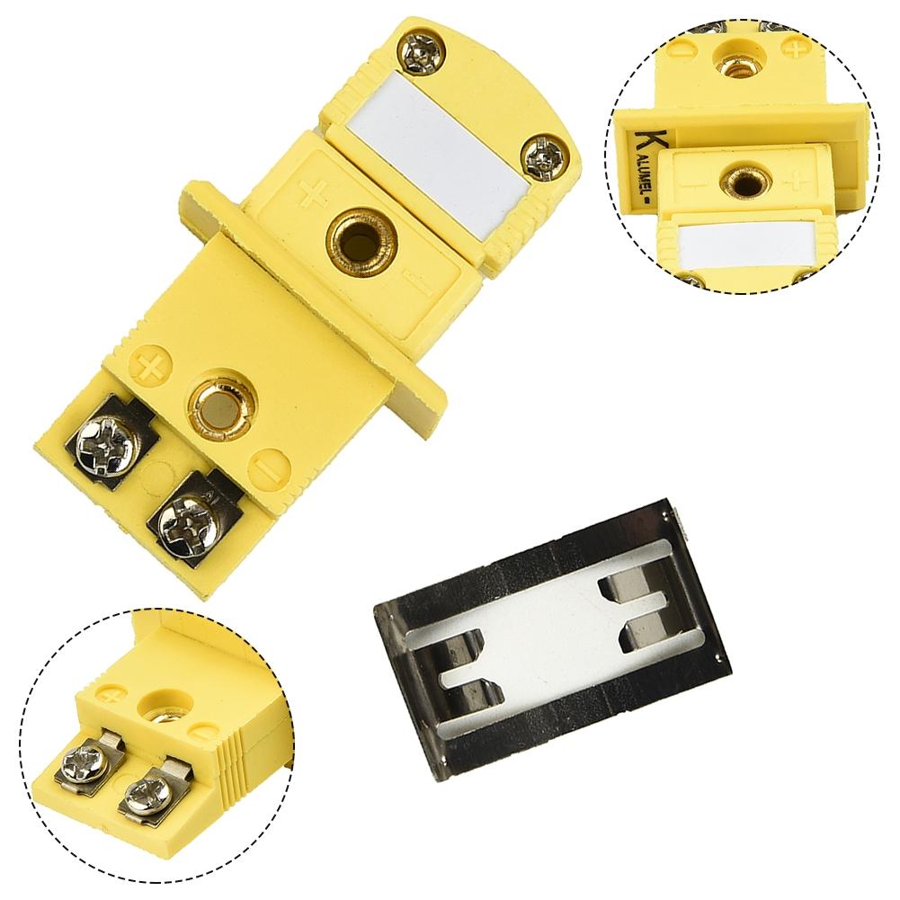 1 Set K-Typ Thermoelement Miniaturbuchse Legierung Gelb