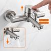 304 Stainless Steel Concealed Shower Faucet with 3-Function Bathtub and Brushed Mixer Valve