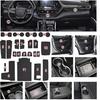 SENSHINE For Toyota Highlander Accessories 2025 -2024 Anti Dust Cup Holder Ert Center Console Shifter Trim Door Packet Mats Premium  Interior 22PC