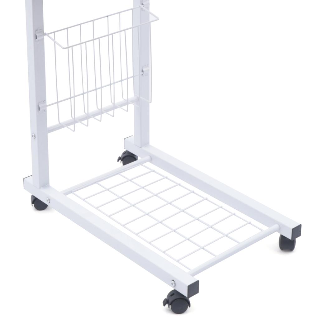 Mobile Sofa Side Table, Height Adjustable Rolling Bedside Table, Notebook Tablet Coffee Tray Portable Snack Table For  Offices