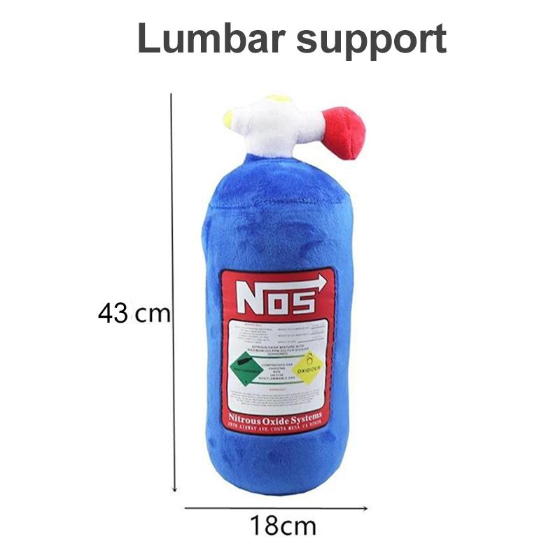 New Car Neck Pillow Car Headrest for Driver Front Passenger Seat NOS Bottle Pillow Car Decor Headrest Cushion Plush Pillow