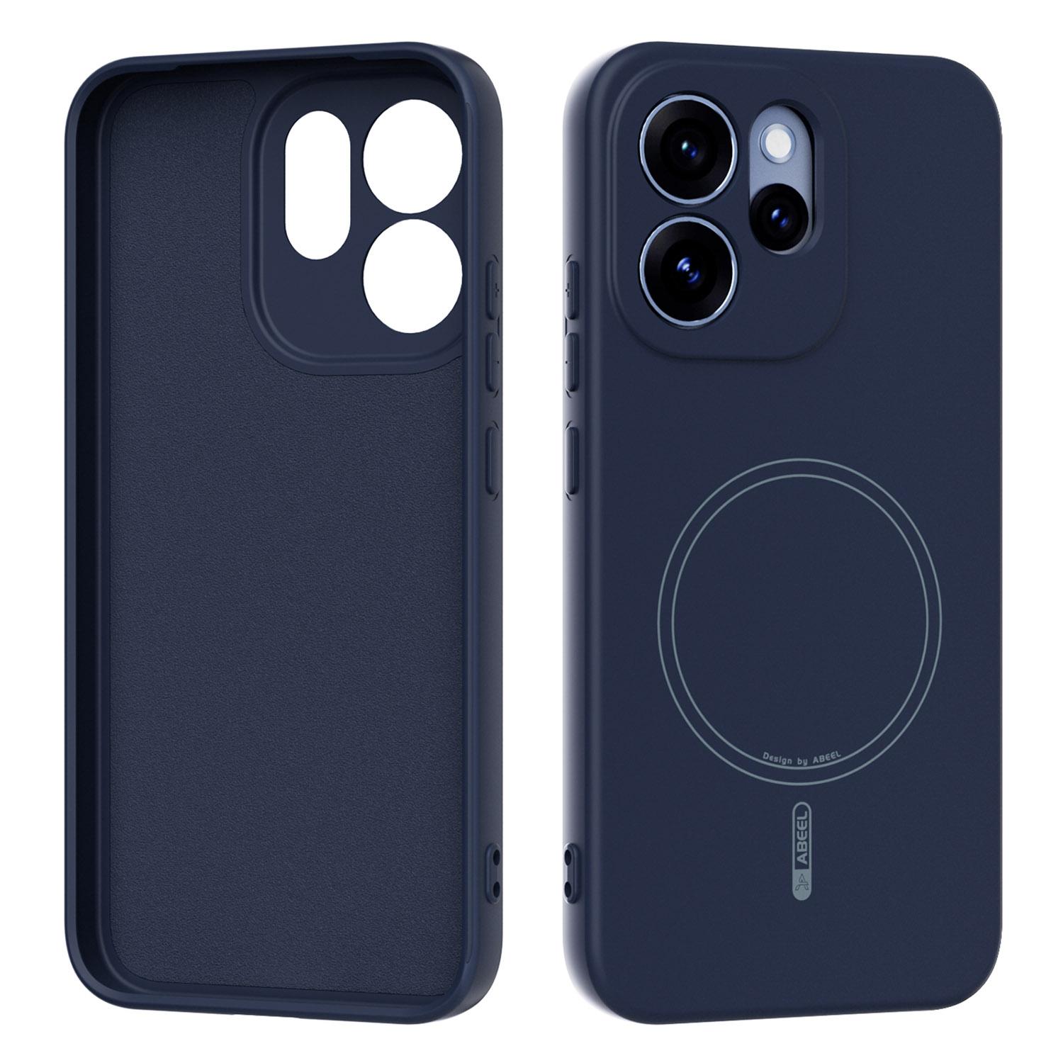 

ABEEL Для Oppo Reno15 Pro 5G (Глобальний)/Reno15 5G (Китай) Магнітний чохол Шкіряний дотик Рідкий силікон Задня кришка для телефону