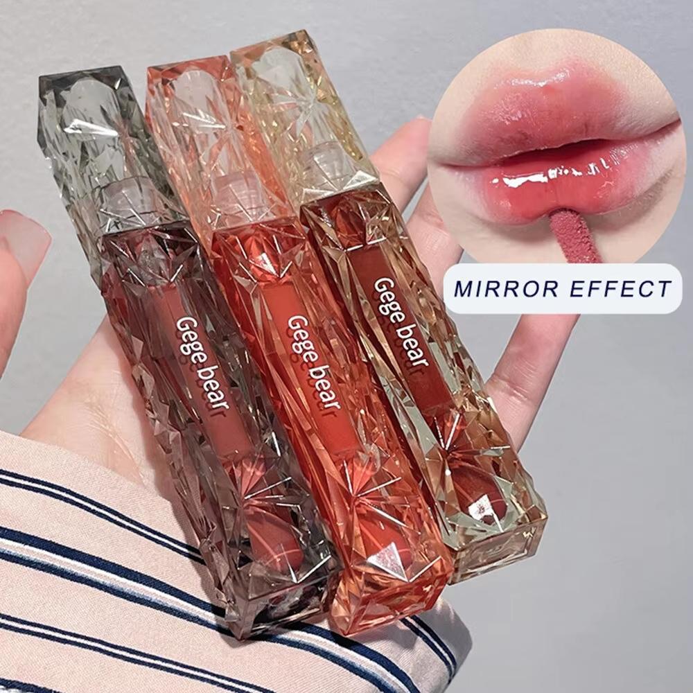 Gege Bear Kristallspiegel Wasser Lipgloss Hydratisierend und Ultra-Feuchtigkeitsspendend Hochglänzend Glänzende Lippenfarbe Voller Ihre Lippen