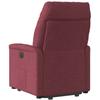 Recliner Chair with Rising Function Burgundy Fabric