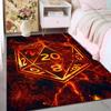 1PC Fire Game Dice Pattern Rug Carpets for Bedroom Living Room Sofa Mat Creative Door Mat Cloakroom Home Decor Play Mat