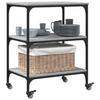 Kitchen Trolley Grey Sonoma 60x41x76 cm Particleboard