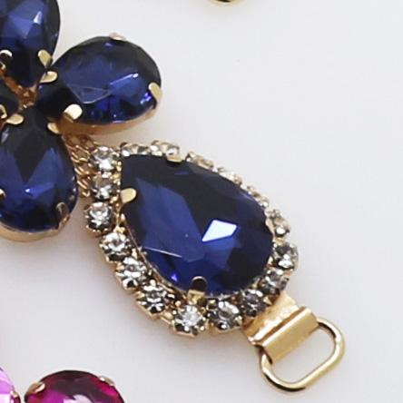 2018 New Charm 105MM Acrylic Chain DIY Garment sewing accessories Metal Crystal Rhinestone bikini Connectors buckle