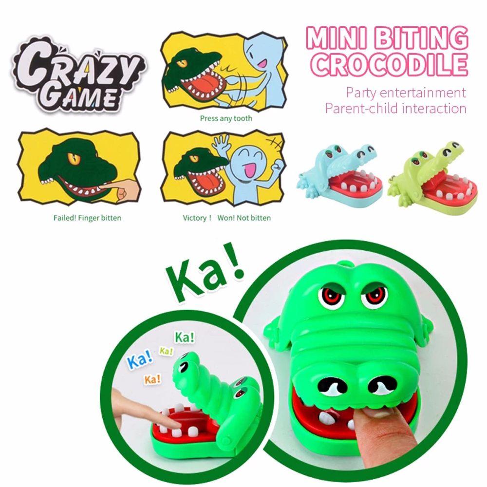 Toys With Keychain Biting Hand Alligator Crocodile Mouth Crocodile Toys Bite Finger Game Gags Toy