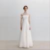 French Light Wedding Dress 1011 New Main Wedding Dress Tube Top Thin Niche Simple Mori Family Go Out Gauze Skirt