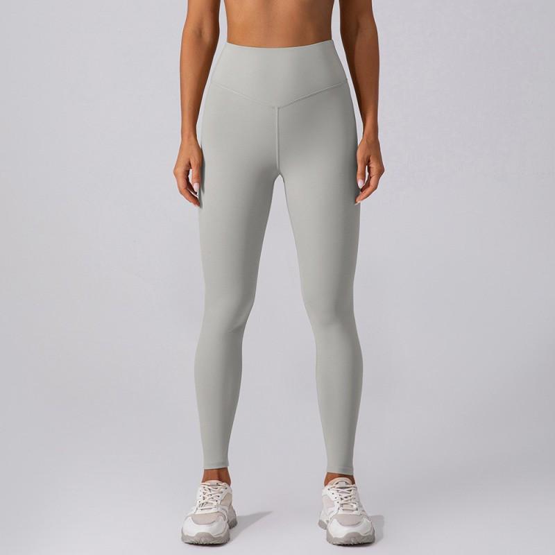 High Waist Athletic Leggings Women Quick Dry Yoga Running Pants Tummy Control Butt Lift 9/10 Length Nylon Spandex