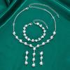 Meier Trendy Fashion Jewelry Set - Necklace, Earrings, and Bracelet