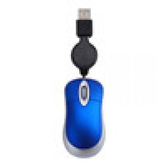 

НОВАЯ выдвижная мини-проводная мышь, сверхлегкая конструкция, игровые USB-мыши, периферийные аксессуары для компьютера для ПК синий