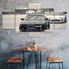 Toyota Supra MK3 Drift Cars Canvas 5 Piece Five Panel Print Modern Wall Art Poster Picture Home Decor Gift For Him For Her