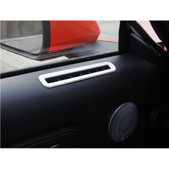 Air Outlet FOR Ford Mustang 2015-2019 2020 Silver Cover Trim Car Internal Door