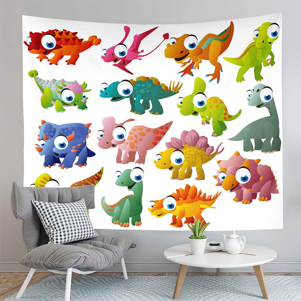 Cartoon Farm Animals Tapestry Cute Cow Turkey Tapestry Gifts for Kids Girls Boys Bedroom Dorm Wall Hanging Decor Tapestries
