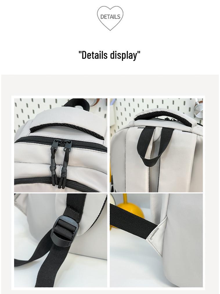 Rucksack im koreanischen Stil mit Farbblockdesign - Vielseitiger Schulrucksack mit großer Kapazität für Studenten