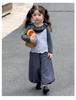 Autumn 2025 Girls' Trendy Long-sleeve Wide-leg Pants 3-piece Set