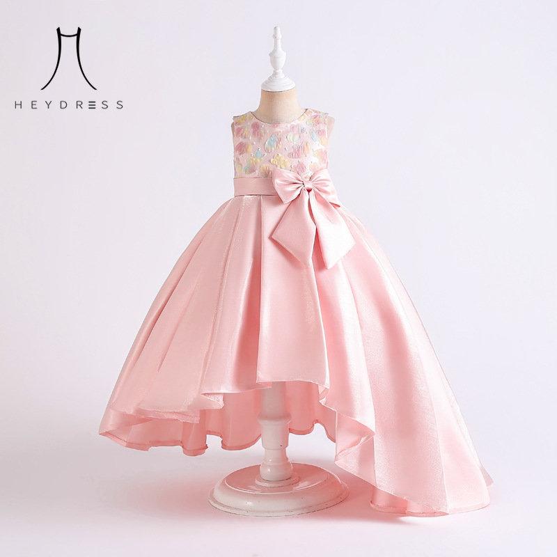 Dziewczęca sukienka księżniczki Nowe dzieci Nieregularna sukienka wieczorowa