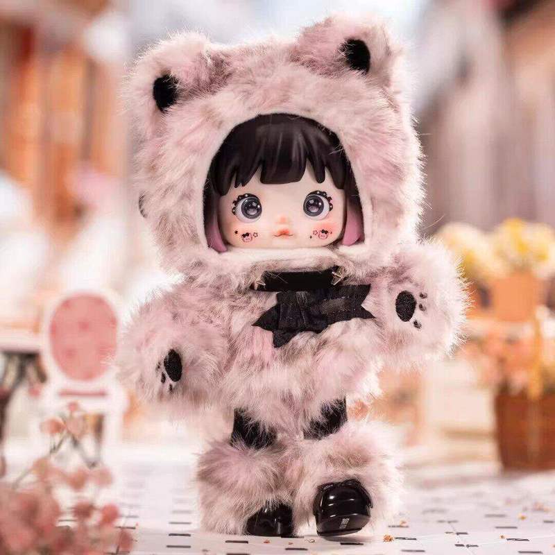 Nommi Nuomi Genuine In Stock Weather Forecast  Lovely Lamb Furry DressUp Doll Toy Bag Pendant Kawaii Gift For Girls