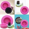 Round Tire Shape Silicone Mold Fondant Cake Decorating Tools 3D Car Wheels Chocolate Molds LS