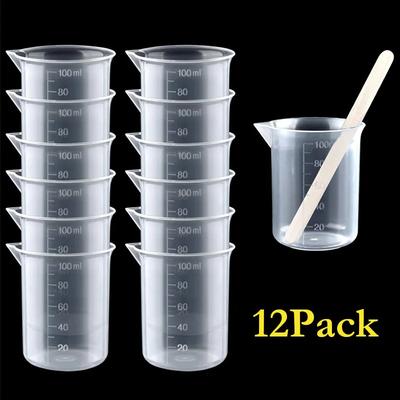 50/100/150ML Mixing Cup Plastic Liquid Container Beaker Chemical Laboratory Cup Measuring Cup Baking Tools Kitchen Gadgets