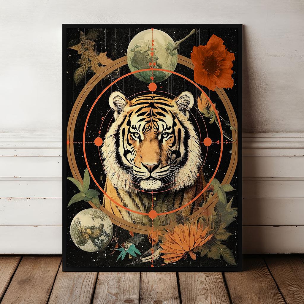 Poster Collage Tiger Cosmos