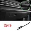 For Hyundai Elantra 2021-2024 Black Titanium Co-Pilot Dashboard Strip Cover 2pcs