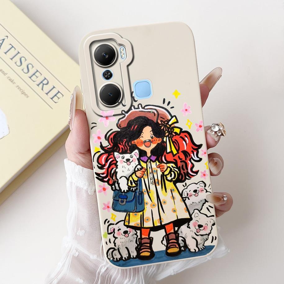 Case For Infinix Hot 12 Pro Play Cover X668 X6816 Soft Liquid Silicone Lens Protective Cases For Infinix Hot 12i Hot12 Play Capa