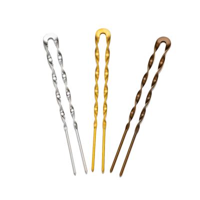 1 Stück Mode Vintage Metall U-Form Haarspangen Nadeln für Frauen Haarstäbe Braut Haarstyling Kopfschmuck Geschenke Dekorative Accessoires