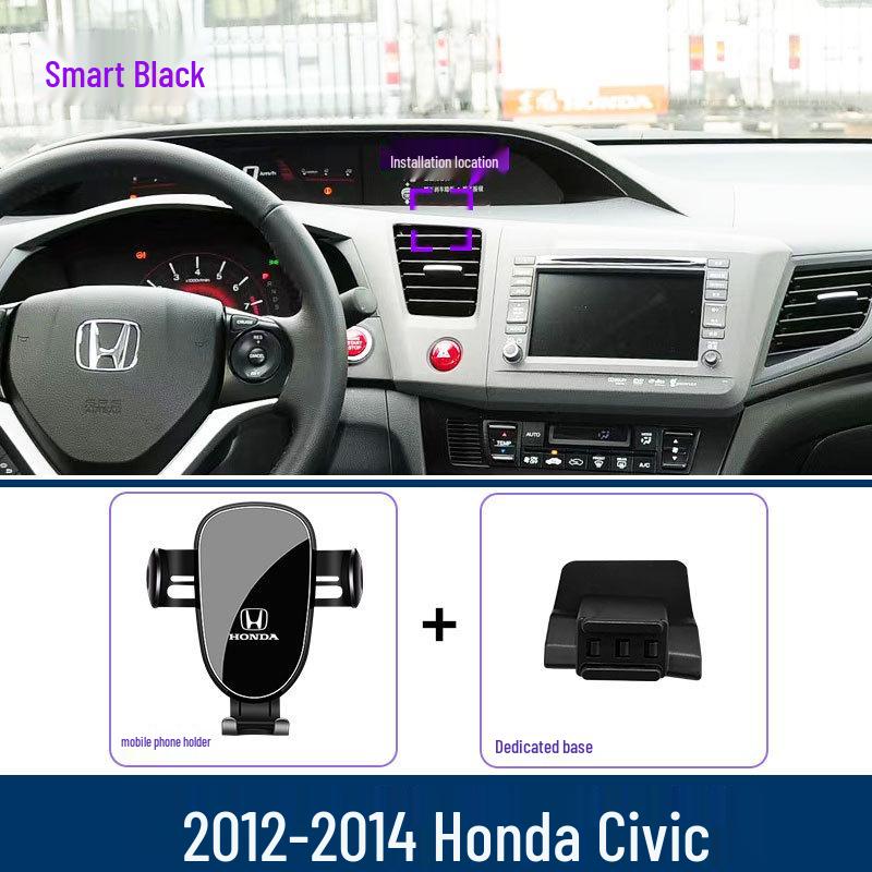 Kompatibilní držák telefonu pro Honda Civic (2016–2023) 9., 10., 11. generace – Držák navigace.