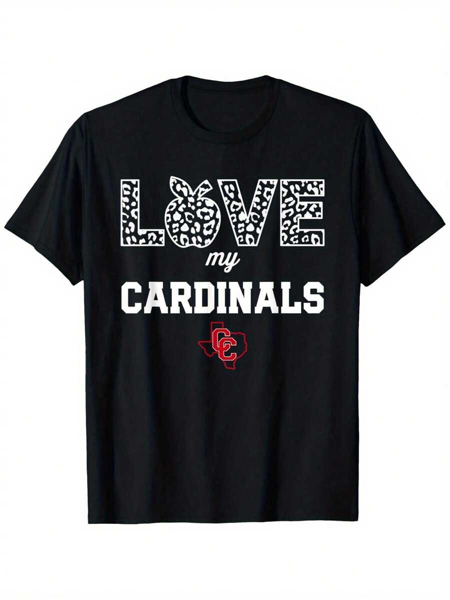 

Columbus CaMIANinals Logo Love My Team HS T-Shirt Unisex S Cool Duck Graphic Black Casual Round Neck Short Sleeve Grandpa Fathers Day T-Shirt S