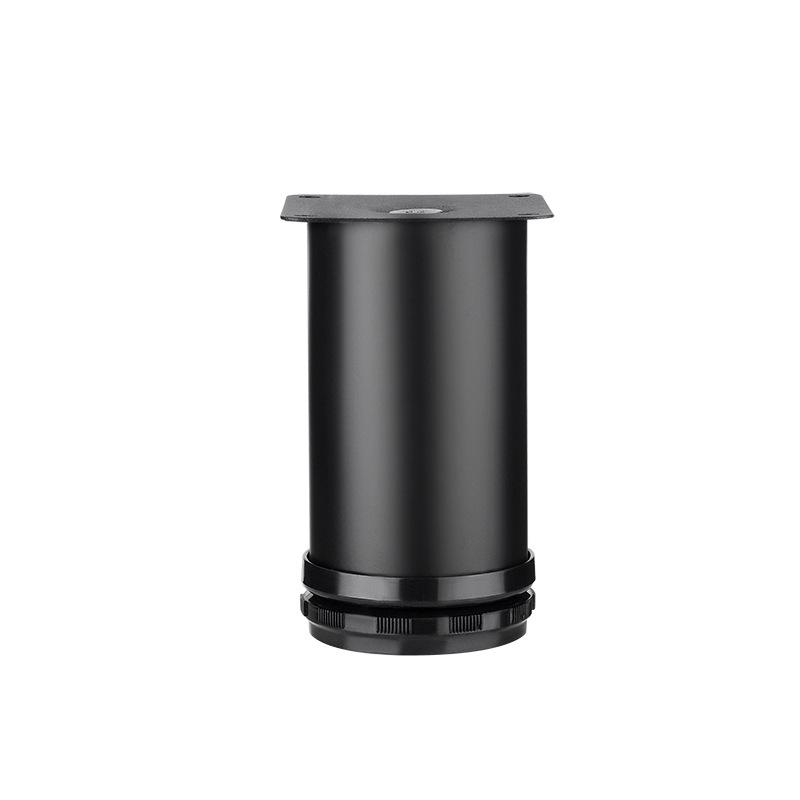 Adjustable Black Stainless Steel Furniture Feet for Cabinets, Sofas, Coffee Tables, Beds, and TV Stands