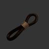 45Pcs Eyeglasses Reading Eyeglass Spectacle Chain Strap Holder Loop Ends Rubber Brass 20mm -