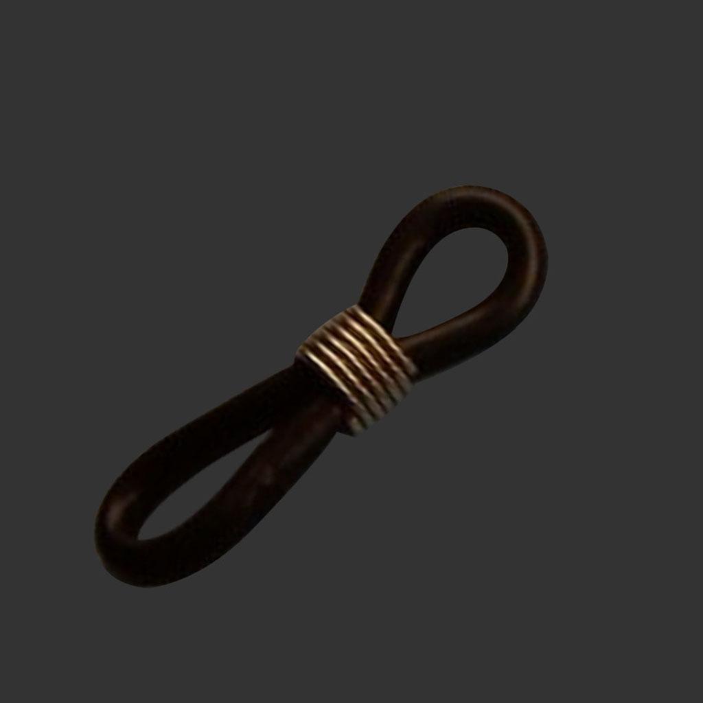 45Pcs Eyeglasses Reading Eyeglass Spectacle Chain Strap Holder Loop Ends Rubber Brass 20mm -