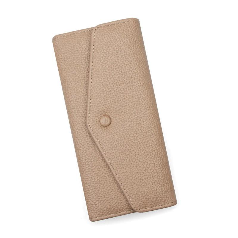Women Long Wallet PU Leather Envelope Clutch Large Capacity Card Holder Multi Slot Coin Purse Lady Handbag