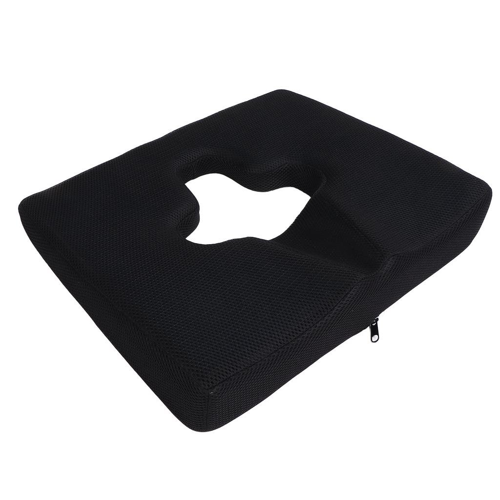 Prevent Bedsore Cushion Slow Rebound Breathable Hemorrhoid Cushion with Coat for Bedridden Paralyzed Population Black