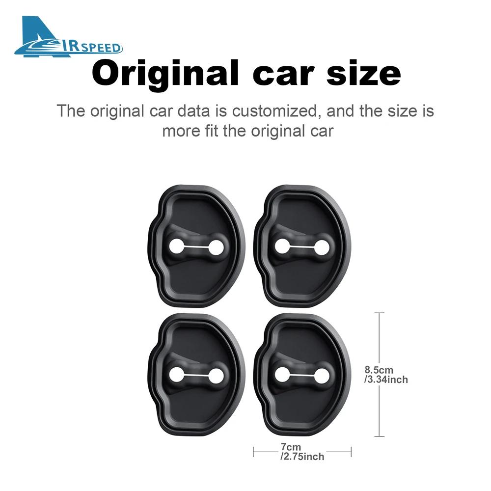 4-Pack Silicone Door Lock Buckle Protective Cover for Tesla Model 3 Y X S Highland Juniper Interior Moulding