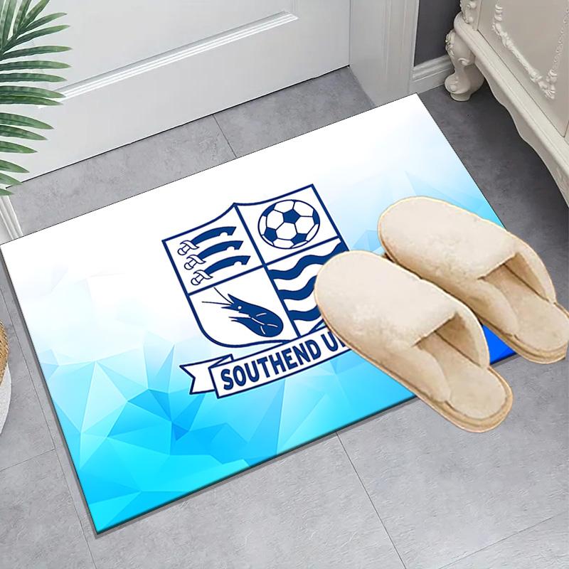 1PC Southend Crest Design Floor Mat for Living Room, Game Rooms, Office, Bedroom, Office Floor Mat Playful Design, Christmas fan gifts
