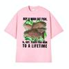 Buy A Unisex Eat Fish He Day Teach Fish Unisex Funny Meme Tshirt Unisex Women Oversized Trend T Shirts Summer Tops Cotton Casual T Shirt
