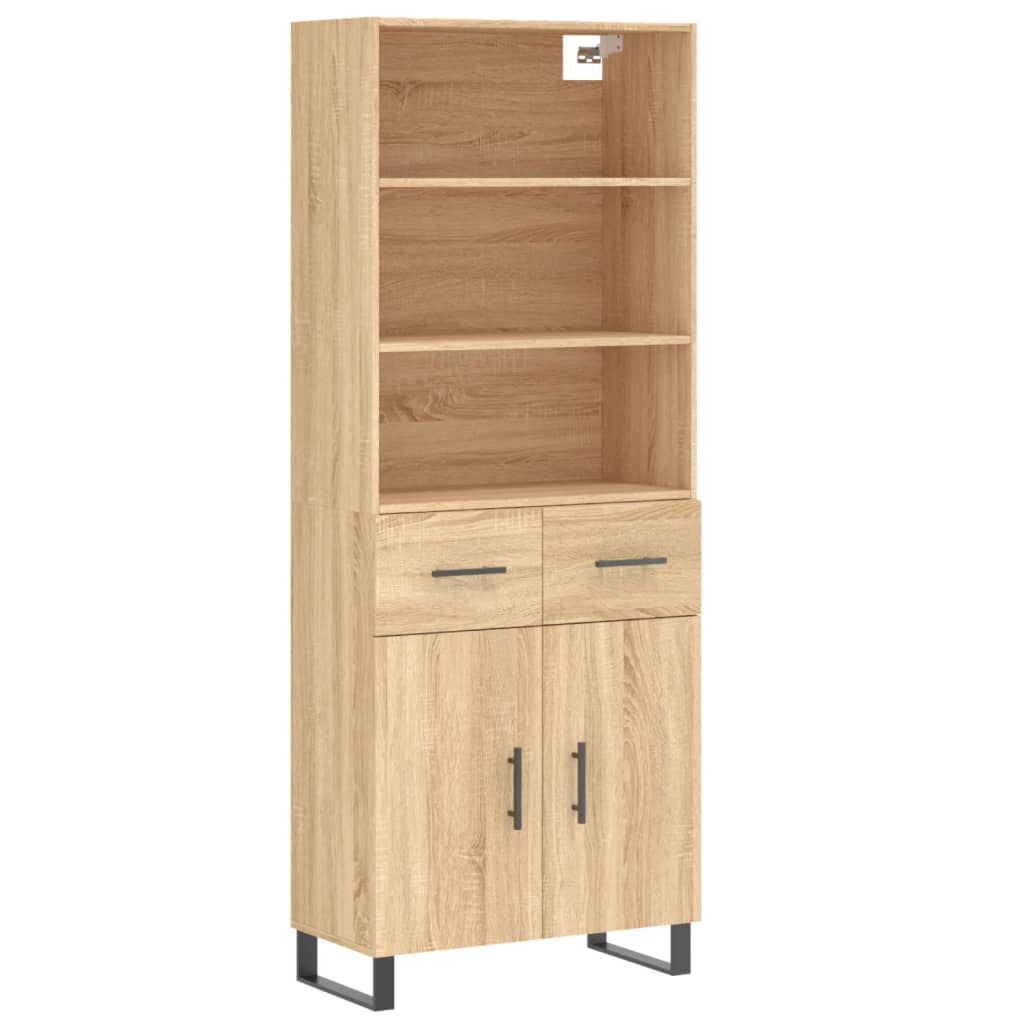 Highboard Sonoma Oak 69.5 x 34 x 180 cm Particleboard