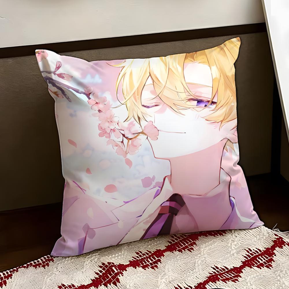 OOuran High SSchool Host Club Cushion Cover Reversible Soft Durable Pillow Cover Home Car MultiScene Use for Daily Comfort