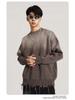 BE Men's American Retro Gradient Knit Sweater - Autumn/Winter Collection