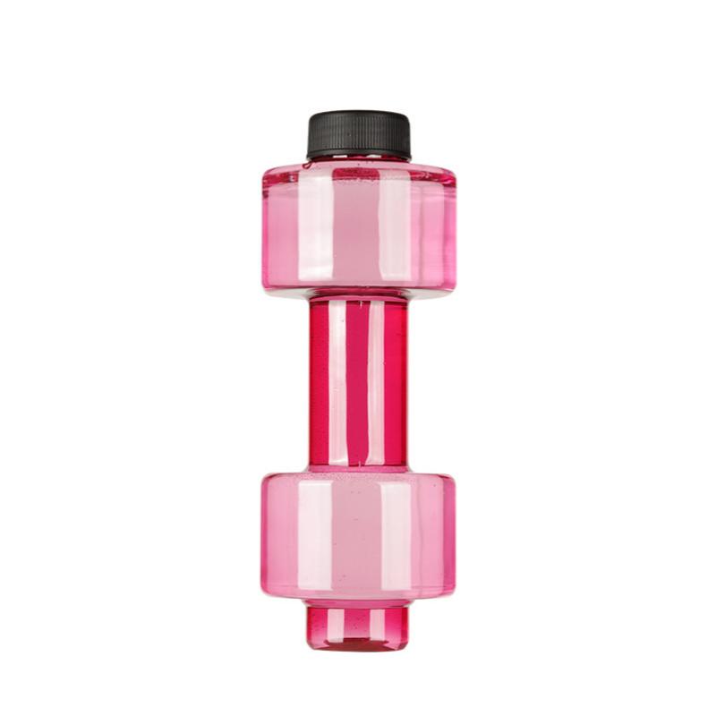 Leakproof Dumbbell Water Cup Dual Purpose 550ml Dumbbell Water Bottle Portable Creative Sports Water Cup Gym