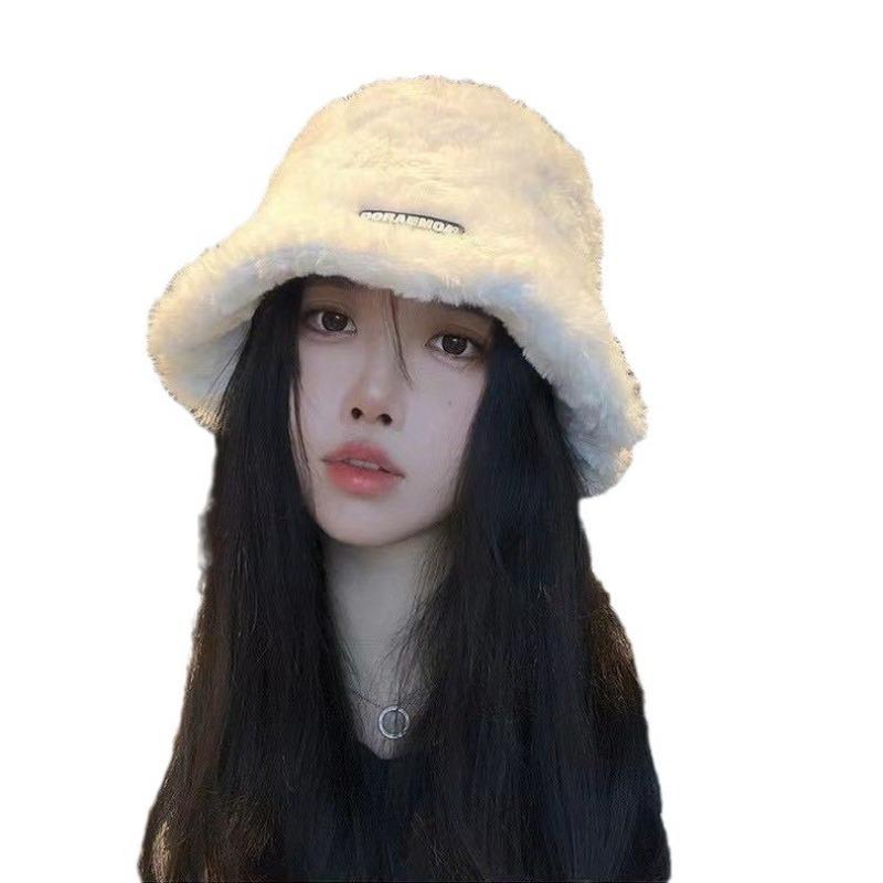 Hut mit großem Kopfumfang, kleiner Lammhut, Fischerhut, Thermofleece-Kapuze, Eimerhut, Lammwolle