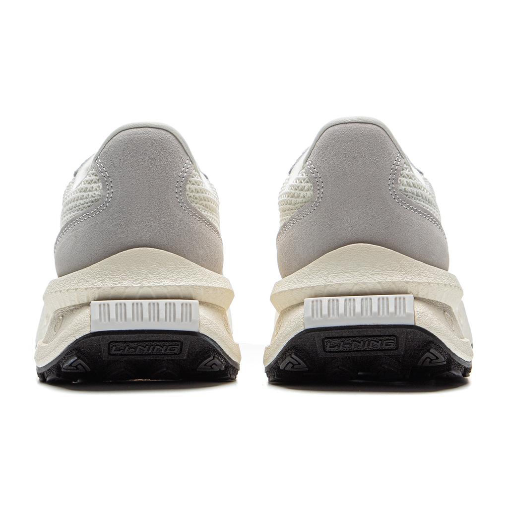 New LiNing Wear-Resistant Slip-Resistant Coverage Low-Top Casual Shoes Unisex Beige Gray AZGV055-2