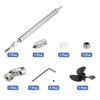 uxcell RC Boat Drive Shaft W Propeller and Universal Joint Assembly Kit, 130mm L Shaft, 80mm L Sleeve, 36mm D Three Propeller, 5mm Motor Shaft