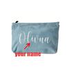 Personalized Embroidered Corduroy Makeup Bag Letter Toiletry Cosmetic Pouch Bridesmaid Proposal Gift Custom Makeup Bag for Women