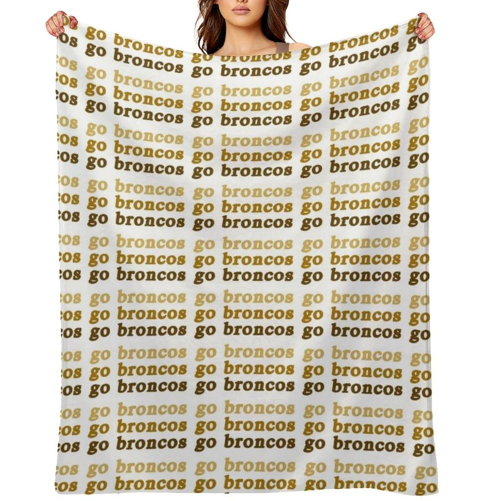 GO BRONCOS // WESTERN MICHIGAN UNIVERSITY Throw Blanket Soft Beds Furrys Luxury St Moving Blankets