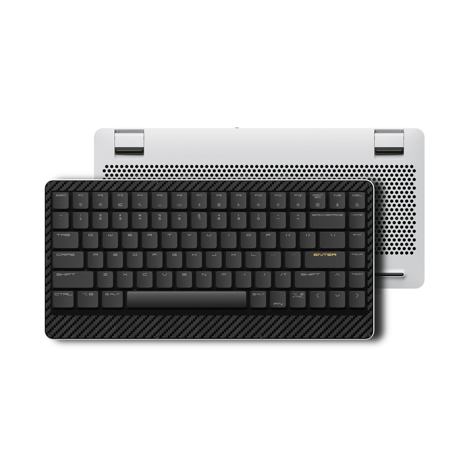 

LOFREE Edge Low Profile Mechanical Bluetooth and Wired Connectivity Mac Switch Carbon Fiber Top Mg Alloy Bottom Case Certified for Technical Keyboard,
