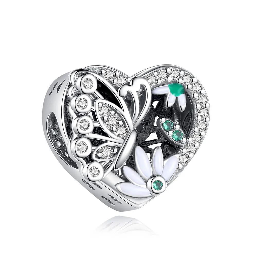 Copper Love December Flower Charm Collection Bead Charms for Women Diy Bracelets Necklaces Jewellery Making Gift